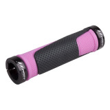 Gripy PRO-T Plus 308 lock-on černo-růžová+černé objímky