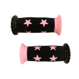 Gripy dětské s hvězdičkou černo/růžové