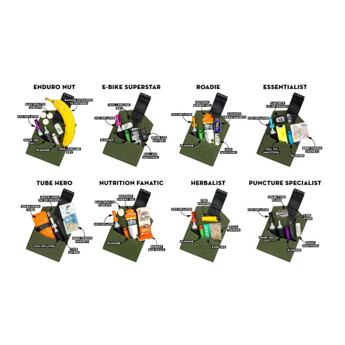 Brašna PEATY'S Holdfast Trail Tool Wrap - nightrider black