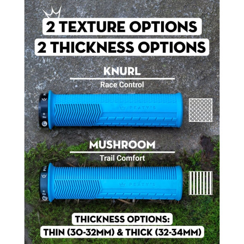 Gripy PEATY'S MONARCH KNURL THIN black