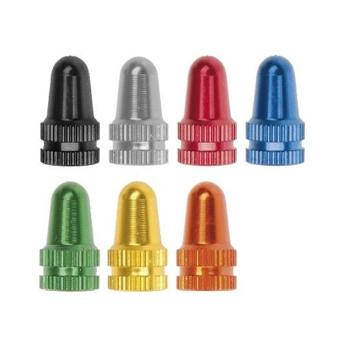 Čepičky ventilku M-WAVE ALU AV/FV stříbrná - pár