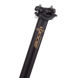 Sedlovka ZOOM Plus 406 dural přímá, délka 400mm, černá 27,2