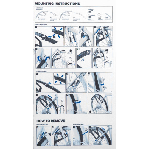 Sada blatníků POLISPORT G-MUD Gravel 28"